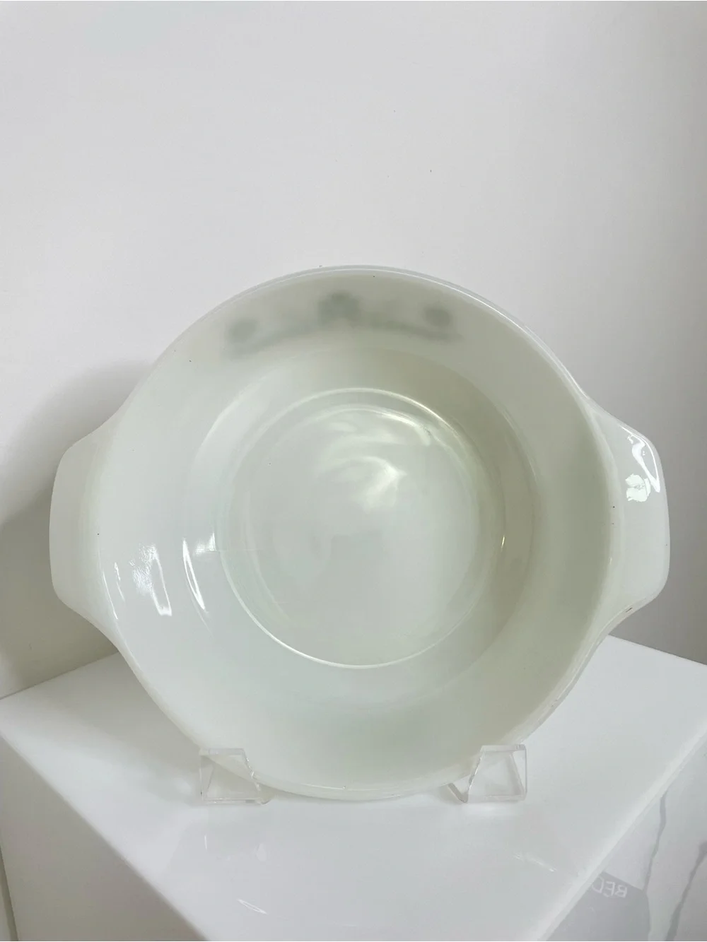 Home | Vintage Glasbake Casserole w Lid 1960s Milk Glass | Primrose Dreams Pyrex